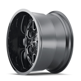 Mayhem 8107 Cogent 20x12 / 8x165.1 BP / -51mm Offset / 130.8mm Hub Black w/ Milled Spokes Wheel