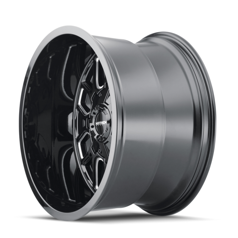 Mayhem 8107 Cogent 20x12 / 6x135 BP / -51mm Offset / 106mm Hub Black w/ Milled Spokes Wheel