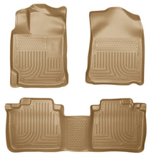 Load image into Gallery viewer, Husky Liners 2012 Toyota Camry WeatherBeater Combo Tan Floor Liners