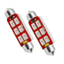 Load image into Gallery viewer, Oracle 44MM 6 LED 3-Chip Festoon Bulbs (Pair) - Red SEE WARRANTY