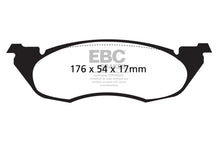 Load image into Gallery viewer, EBC 91-96 Dodge Dakota 2WD 2.5 Yellowstuff Front Brake Pads