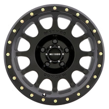 Load image into Gallery viewer, Method MR305 NV 17x8.5 0mm Offset 5x5 94mm CB Matte Black Wheel