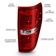 Load image into Gallery viewer, ANZO 2009-2013 Ford F-150 LED Taillights Red/Clear