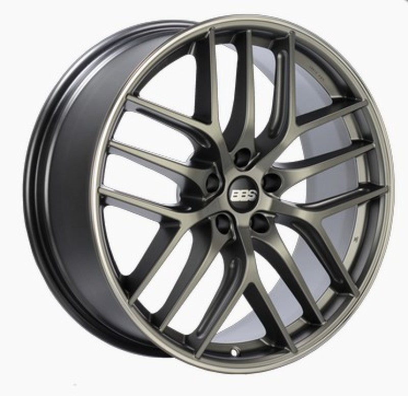 BBS CC-R 20x8.5 5x112 ET30 Satin Platinum Polished Rim Protector Wheel -82mm PFS/Clip Required