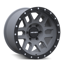 Load image into Gallery viewer, Mayhem 8304 Delta 20x9 / 6x139.7 BP / 0mm Offset / 106mm Hub Matte Gunmetal w/ Matte Black Lip Wheel