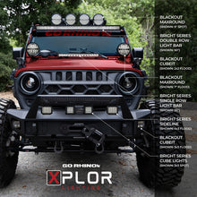 Load image into Gallery viewer, Go Rhino Xplor Bright Series Sgl Row LED Light Bar (Side/Track Mount) 20.5in. - Blk