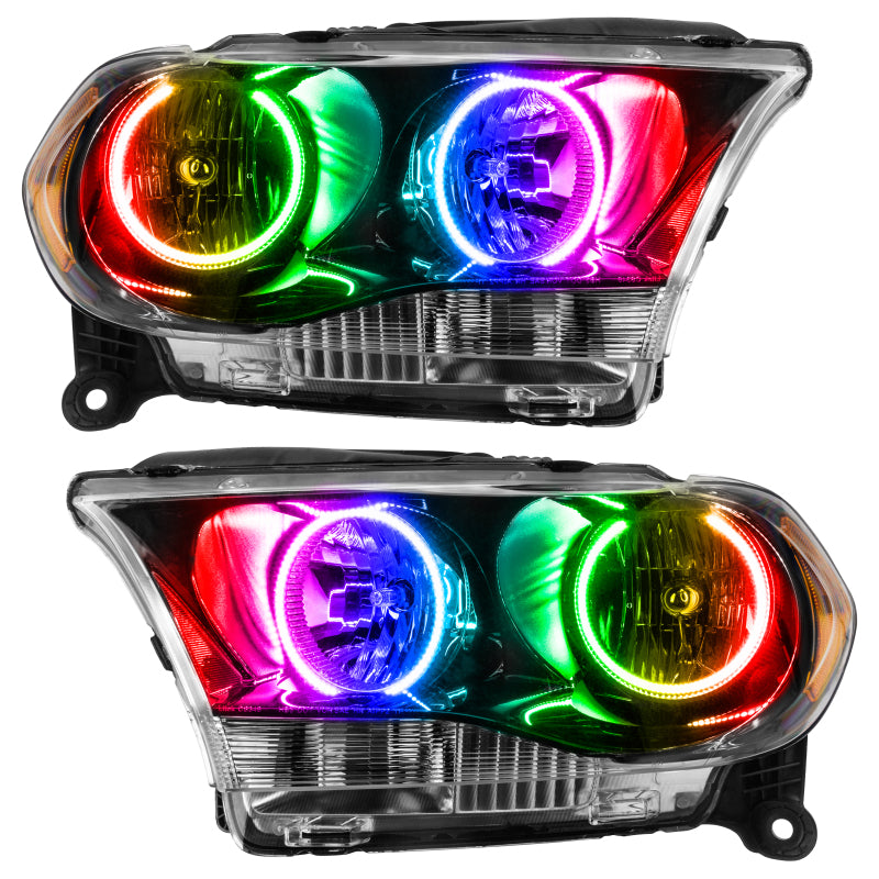 Oracle 11-13 Dodge Durango SMD HL Halogen - Black - ColorSHIFT w/ Simple Controller SEE WARRANTY