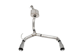 Corsa 21-25 Ford Bronco 2.7L 2-Door 2.75in Cat-Back Dual Rear Exhaust w/4in Straight-Cut Polish Tips