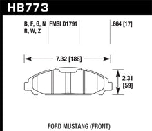 Load image into Gallery viewer, Hawk 15-17 Ford Mustang HPS 5.0 Front Brake Pads