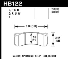 Load image into Gallery viewer, Hawk Stoptech ST-60 Caliper Blue 9012 Race Brake Pads