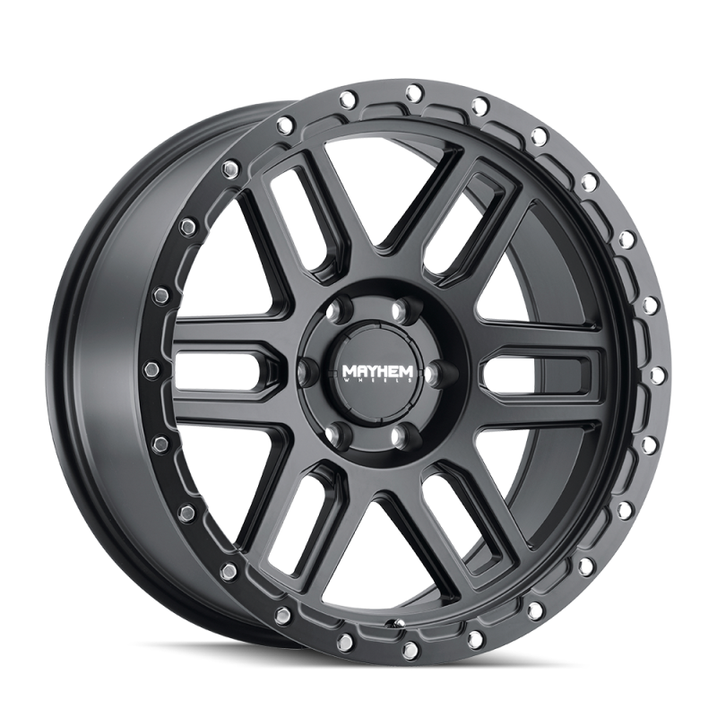 Mayhem 8304 Delta 20x9 / 6x139.7 BP / -12mm Offset / 106mm Hub Matte Black Wheel