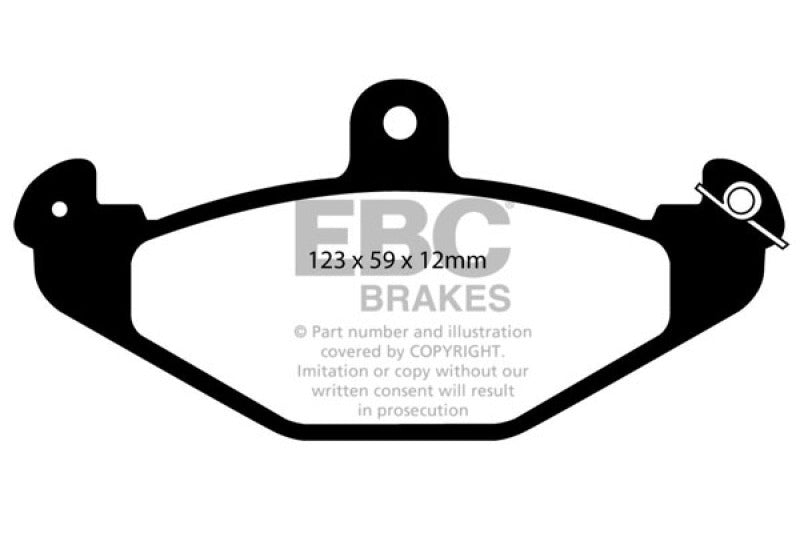 EBC 08+ Lotus 2-Eleven 1.8 Supercharged Greenstuff Rear Brake Pads