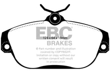 Load image into Gallery viewer, EBC 91-93 Volvo 740 2.3 (ABS) (Girling) Redstuff Front Brake Pads