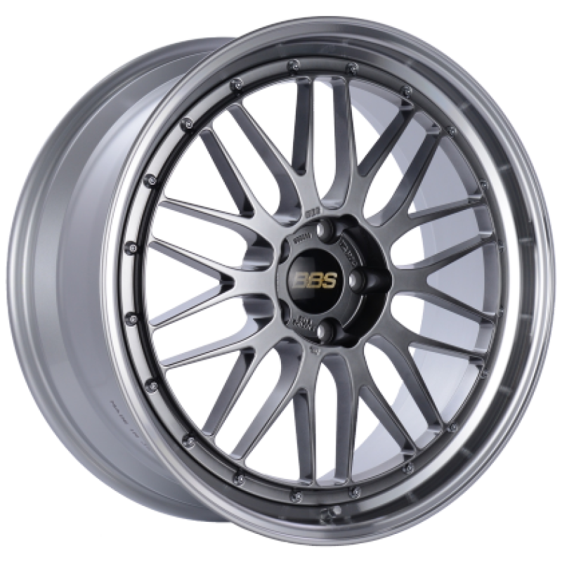 BBS LM 20x8.5 5x112 ET30 Diamond Black Center / Diamond Cut Lip Wheel PFS/Clip Required