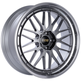 BBS LM 20x9.5 5x112 ET36 Diamond Black Center Diamond Cut Lip Wheel - 82mm PFS Required