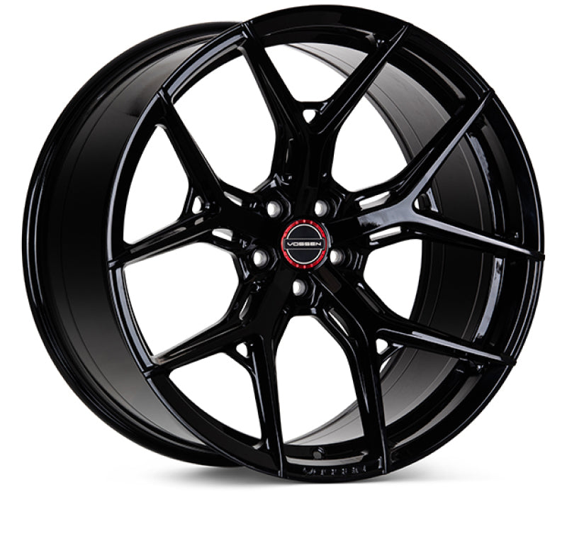 Vossen HF-5 20x10 / 5x112 / ET50 / Deep Face / 66.5 - Gloss Black Wheel