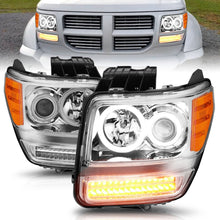 Load image into Gallery viewer, ANZO 2007-2012 Dodge Nitro Projector Headlights w/ Halo Chrome (CCFL) G2