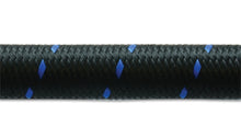 Load image into Gallery viewer, Vibrant -8 AN Two-Tone Black/Blue Nylon Braided Flex Hose (10 foot roll)