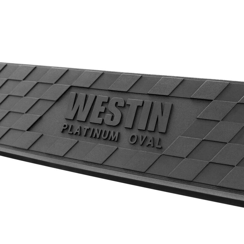 Westin 2019 Chevrolet Silverado/Sierra 1500 Crew Cab Platinum 4 Oval Nerf Step Bars - Black