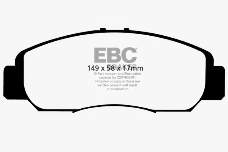 EBC 06-11 Acura CSX (Canada) 2.0 Greenstuff Front Brake Pads