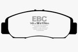 EBC 06-11 Acura CSX (Canada) 2.0 Redstuff Front Brake Pads