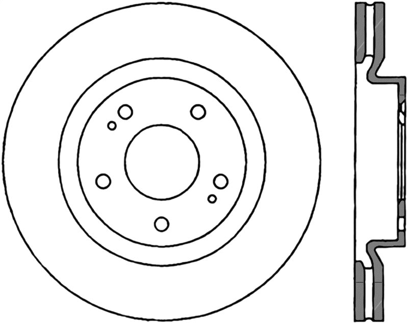 StopTech Sportstop Cryo Slotted & Drilled Sport Brake Rotor