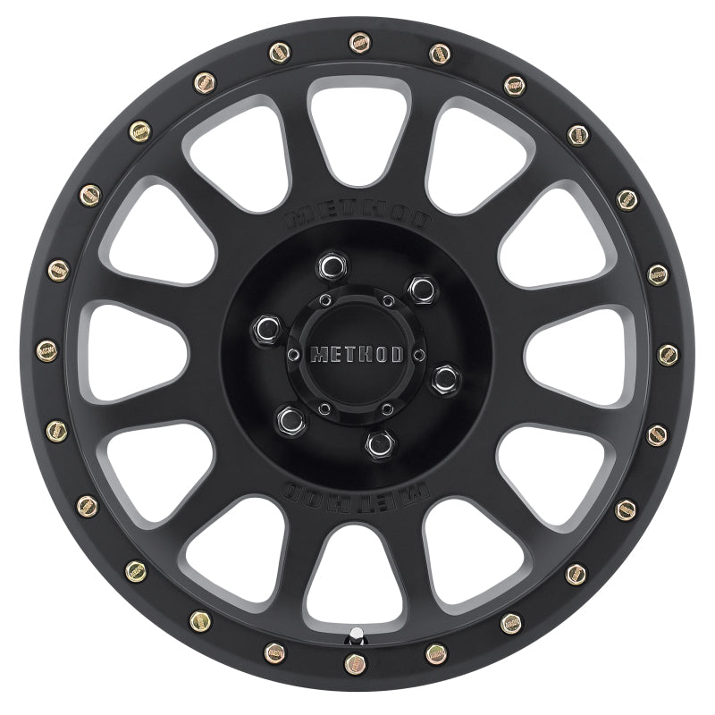 Method MR305 NV 20x10 -18mm Offset 6x135 94mm CB Matte Black Wheel