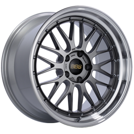BBS LM 19x8.5 5x112 ET32 Diamond Black Center Diamond Cut Lip Wheel -82mm PFS/Clip Required