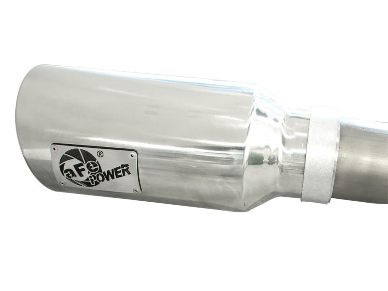 aFe MACHForce XP DPF-Back Exhaust 3in SS w/ 6in Polished Tips 2014 Dodge Ram 1500 V6 3.0L EcoDiesel