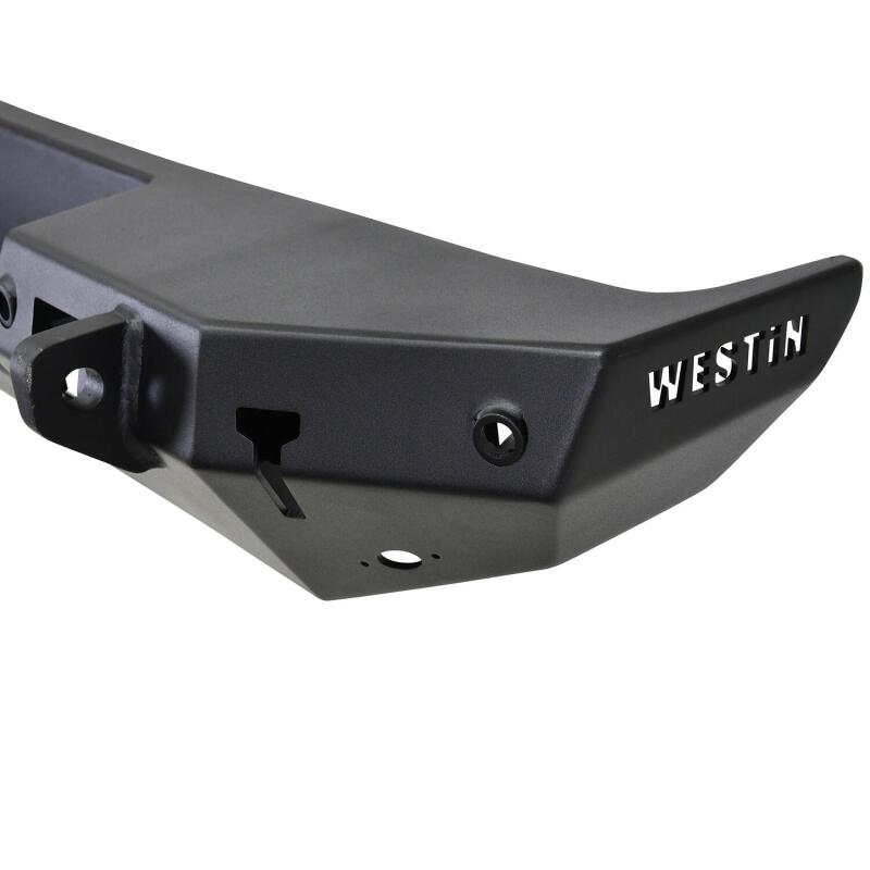 Westin 18-19 Jeep Wrangler JL WJ2 Rear Bumper w/  Sensors (Excl. Wrangler JK) - Textured Black