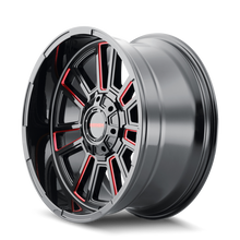 Load image into Gallery viewer, Mayhem 8115 Apollo 20x10 / 5x127 BP / -19mm Offset / 87.1mm Hub Black w/ Prism Red Wheel