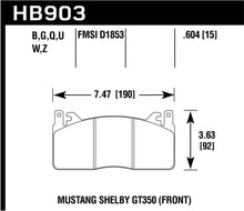 Load image into Gallery viewer, Hawk 15-017 Ford Mustang Shelby GT350/GT350R HP+ Front Brake Pads