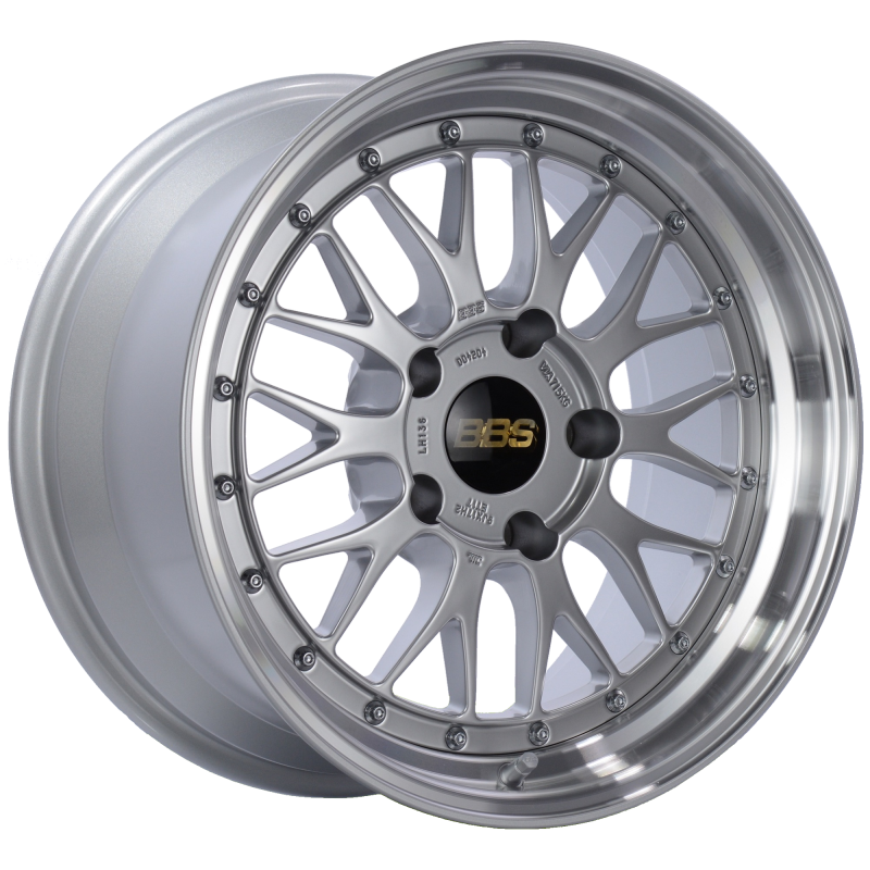 BBS LM 17x9 5x130 ET17 CB71.6 Diamond Silver Center Diamond Cut Lip Wheel