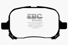 Load image into Gallery viewer, EBC 97-99 Lexus ES300 3.0 Greenstuff Front Brake Pads