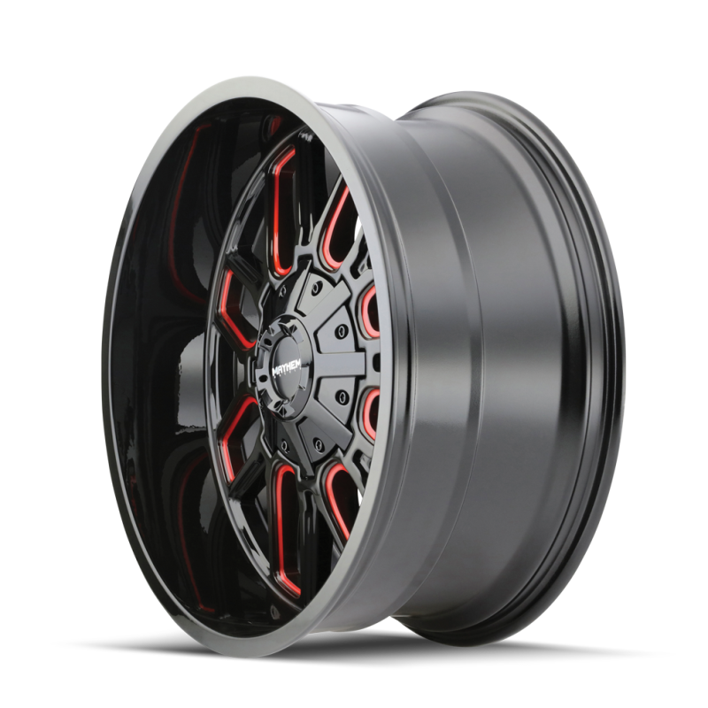 Mayhem 8107 Cogent 20x10 / 6x135 BP / -19mm Offset / 106mm Hub Black w/ Prism Red Wheel