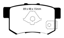 Load image into Gallery viewer, EBC 10-12 Acura RDX 2.3 Turbo Yellowstuff Rear Brake Pads