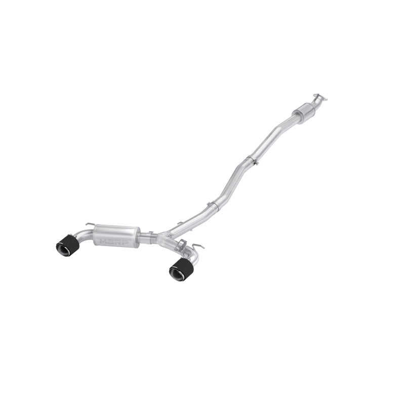 MBRP 22-23 Hyundai Kona N 2.0L Turbo 3in Cat Back Dual Rear with Carbon Fiber Tips - T304