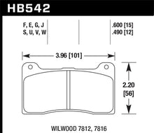 Load image into Gallery viewer, Hawk ER-1 Endurance Racing Brake Pads For Wilwood w/ Dynapro Lug Mount Caliper w/ Pad 7812/7816)