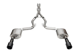 Corsa 2024+ Ford Mustang GT 5.0L V8 Xtreme 4.5 Cat-Back Duel Rear w/ 4.5 In Carbon Fiber Tips