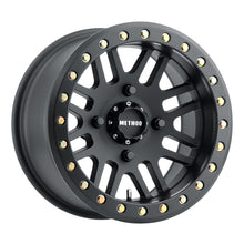 Load image into Gallery viewer, Method MR406 UTV Beadlock 15x8 / 4+4/0mm Offset / 4x136 / 106mm CB Matte Black Wheel