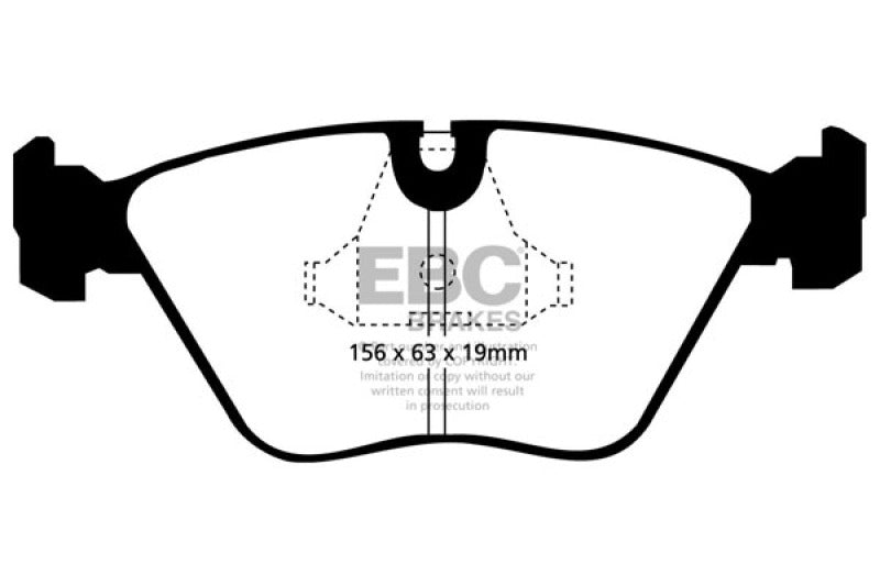 EBC 98-02 BMW Z3 3.2 (M-Coupe) Greenstuff Front Brake Pads