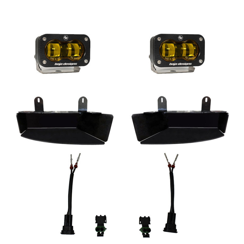 Baja Designs 19-22 Dodge RAM 2500/3500 S2 SAE Fog Pocket Light Kit - Amber