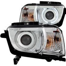 Load image into Gallery viewer, ANZO 2010-2013 Chevrolet Camaro Projector Headlights w/ Halo Chrome (CCFL)