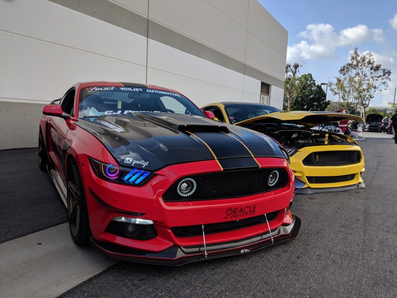 Oracle 15-17 Ford Mustang V6/GT/Shelby Dynamic DRL  w/ Halo Kit - ColorSHIFT - Dynamic