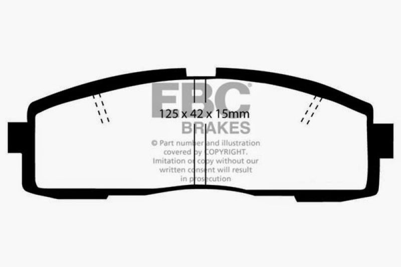 EBC 86-92 Toyota Supra 2.8 Redstuff Rear Brake Pads