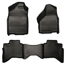 Load image into Gallery viewer, Husky Liners 09-12 Dodge Ram 1500 Quad Cab WeatherBeater Black Front &amp; Second Seat Floor Liner