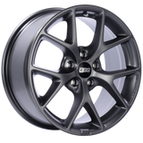 BBS SR 17x7.5 5x100 ET37 Satin Grey Wheel -70mm PFS/Clip Required