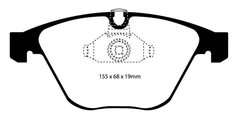 EBC 08-10 BMW M3 4.0 (E90) Yellowstuff Front Brake Pads