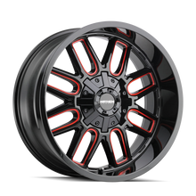 Load image into Gallery viewer, Mayhem 8107 Cogent 20x9 / 8x180 BP / 0mm Offset / 124.1mm Hub Black w/ Prism Red Wheel