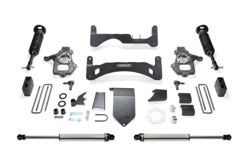 Fabtech 14-18 GM C/K1500 P/U w/oE Forg Stl UCA 6in Perf Sys G2 w/Dl 2.5 & 2.25